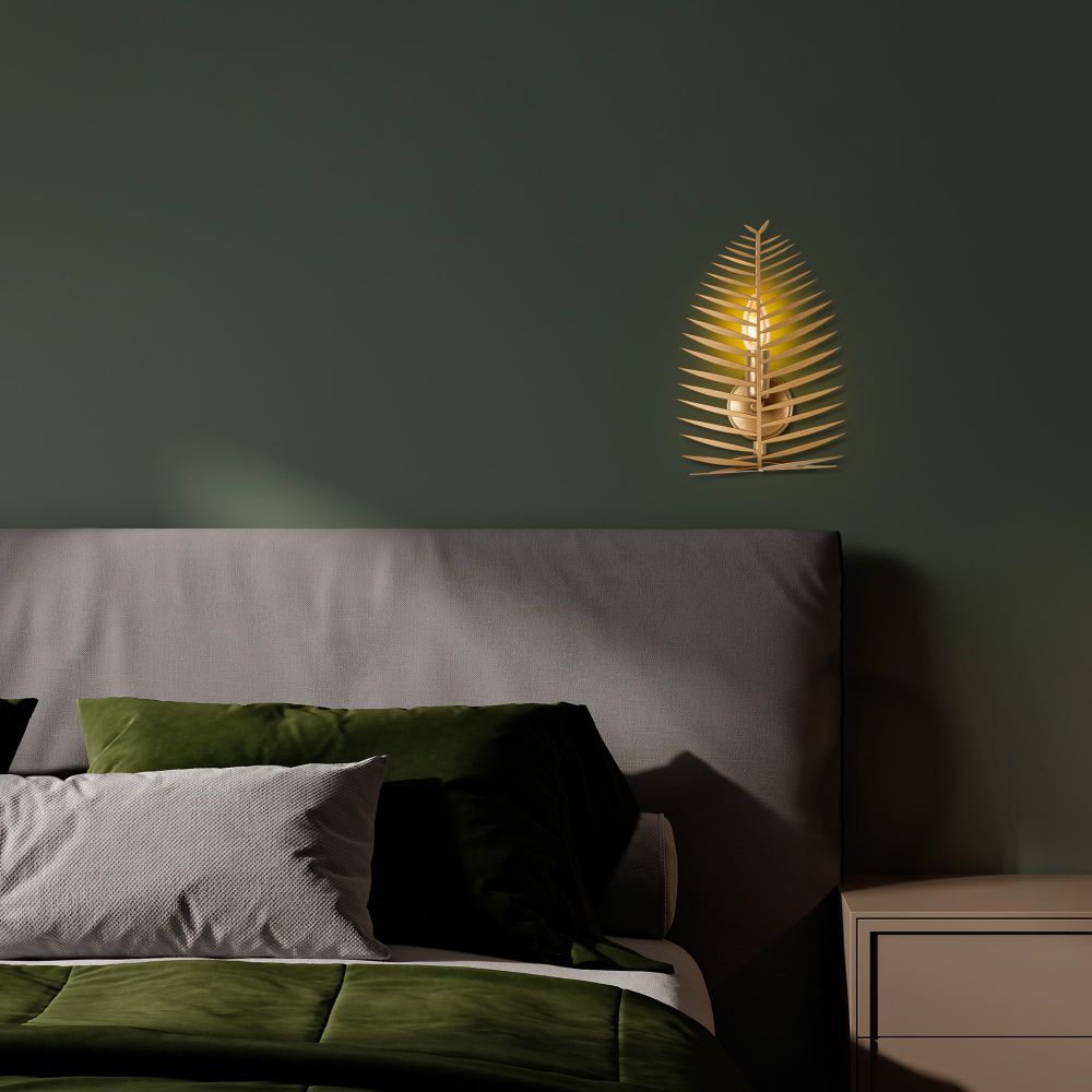 Zidna Lampa Leaf - 15322, boje: Zlato slika 3