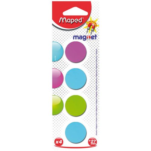 Magneti set od 4 komada, fi 27 mm, Maped, boja sortirano slika 1