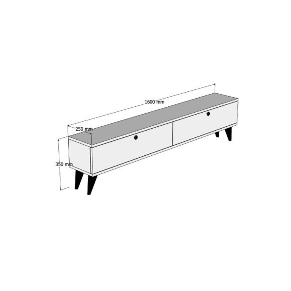 TV stalak Paris - boja: Travertine slika 6