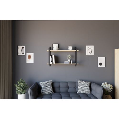 Abat - Sapphire Oak Sapphire Oak Wall Shelf slika 1