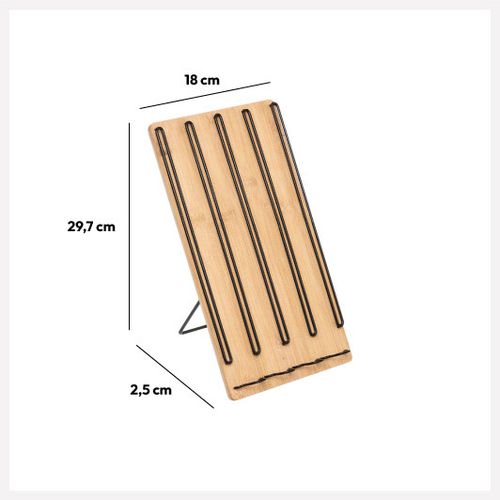 FIVE ORGANIZATOR ZA KAPSULE KAFE 2,5X18X29,7CM METAL/BAMBUS CRNA slika 2