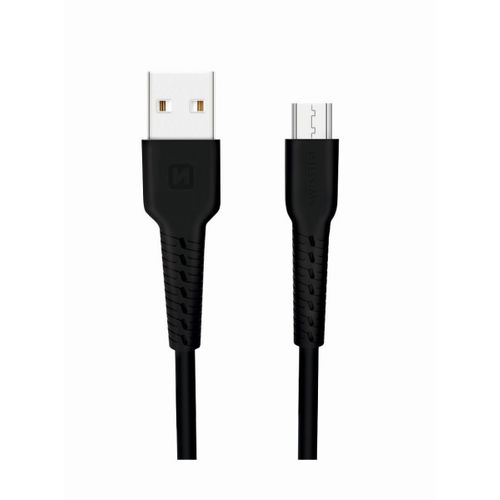 SWISSTEN kabel USB/microUSB, 2A,  1m, crni slika 1
