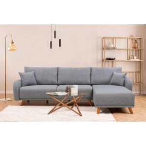 Atelier Del Sofa Hera 2 Corner -  Grey  Grey Corner Sofa-Bed