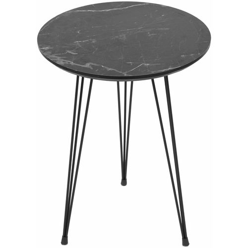 Siyah Mermer Desenli 3'Lü Tel Ayaklı Yuvarlak Zigon Sehpa Grey
Black Nesting Table (3 Pieces) slika 6