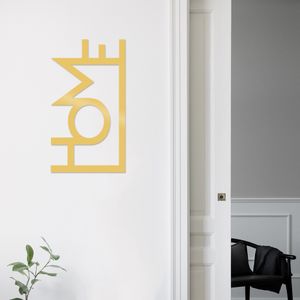 Wallity Zidna dekoracija metalna, Home - Gold