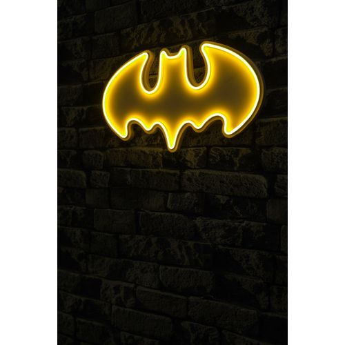 Wallity Ukrasna plastična LED rasvjeta, Batman Bat Light - Yellow slika 1