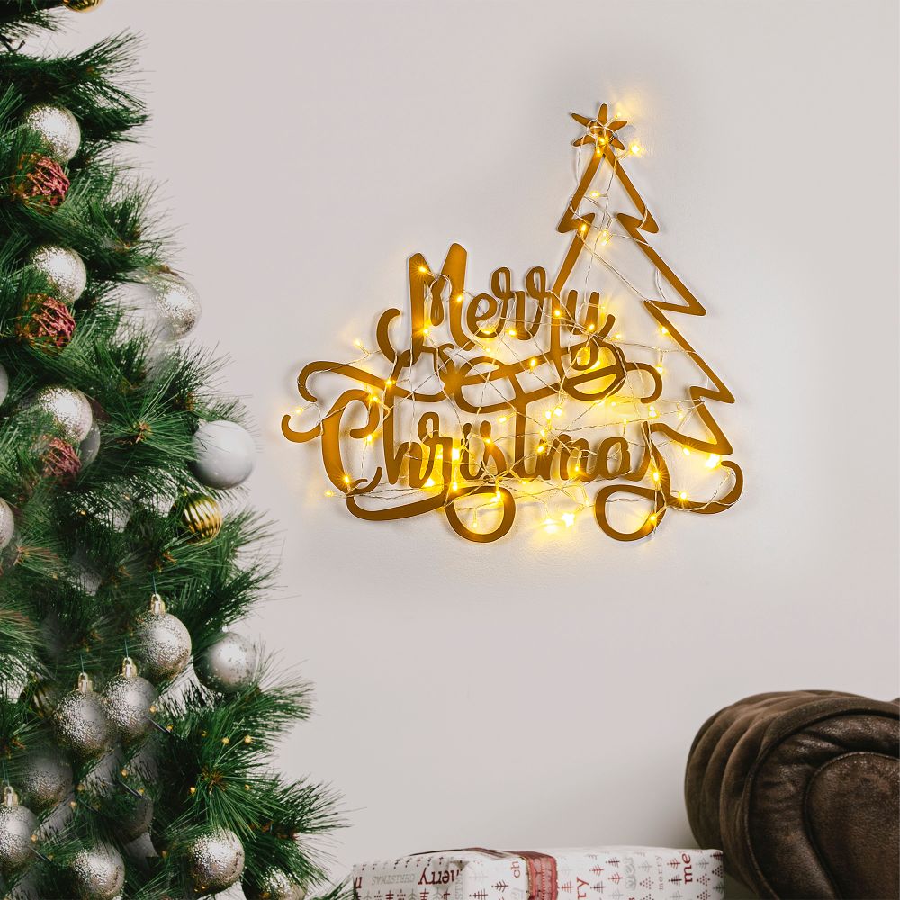 Zidni Ukras XMASGOLD - 008 u Zlatnoj Boji slika 1