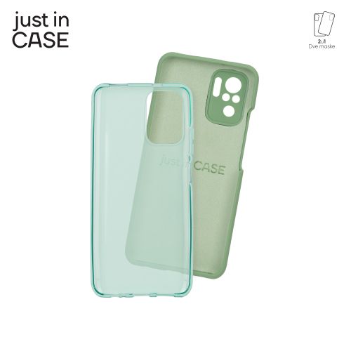 2u1 Extra case MIX paket ZELENI za Redmi Note 10s slika 1