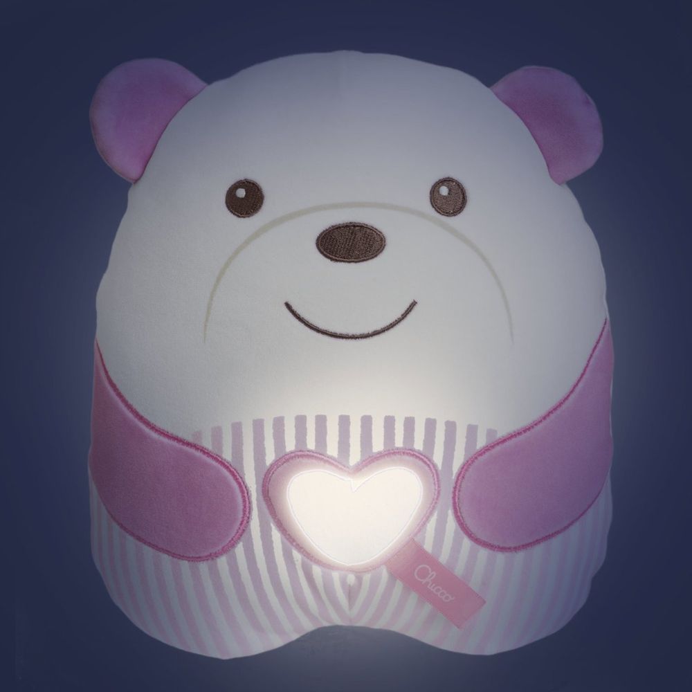 Chicco Muzička igračka sa noćnim svjetlom Teddy Bear, Roza slika 3