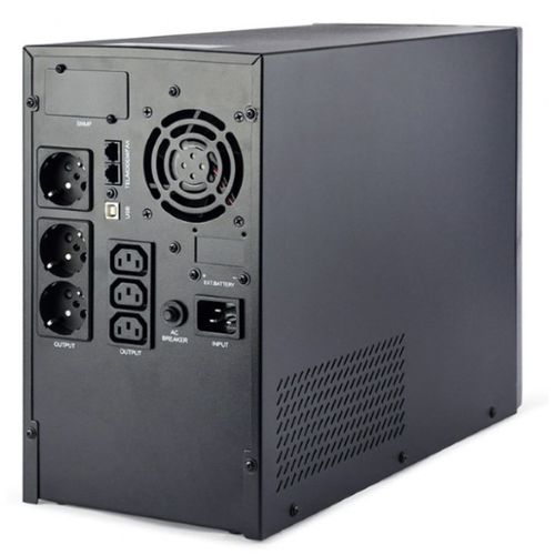 EG-UPS-PS3000-02 Gembird UPS sa stabilizatorom 3000VA (2400W) pure sine wave, LCD, USB, black slika 3