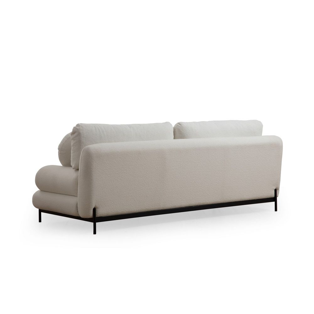 Livorno - Bijela trosjedna sofa slika 12