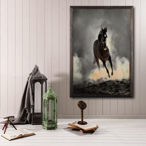 Wallity Drvena uokvirena slika, Wild Horse