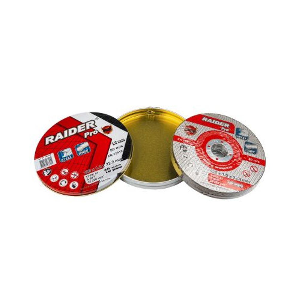 Rezne ploče za metal 125х1mm A60T Inox u metalnoj kutiji 10 kom. slika 2