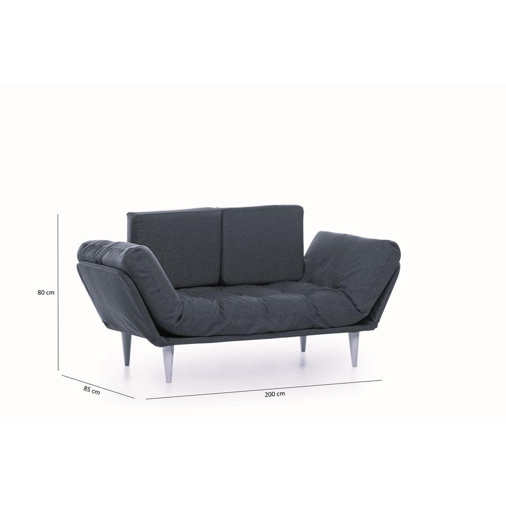 Nina Daybed - Tamno Crvena GR105 Trokrvni Sofa-Krevet slika 8