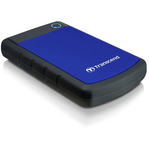 Transcend TS2TSJ25H3B External HDD 2TB, H3B, USB3.0, 2.5", Anti-shock system, Backup software, 284 gr, Black/Blue slika 1