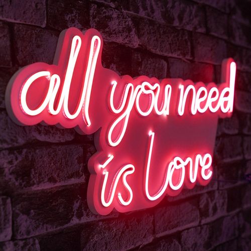 Wallity Ukrasna plastična LED rasvjeta, All You Need is Love - Red slika 7