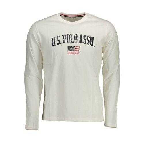 US POLO T-SHIRT LONG SLEEVE MAN WHITE slika 1