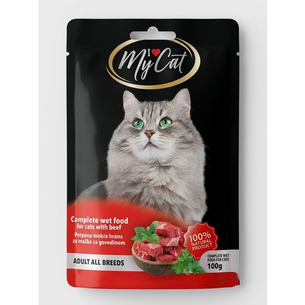 I Love My Cat with Beef for cat Hrana za mačke 100g slika 1