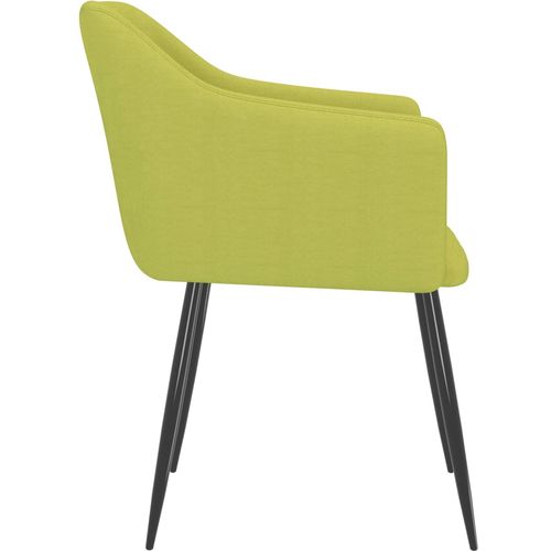 Blagovaonske stolice od tkanine 2 kom zelene slika 4