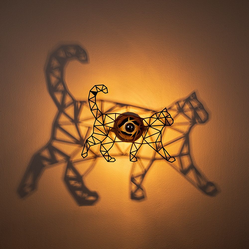 W-041 Crna Zidna Lampa slika 5