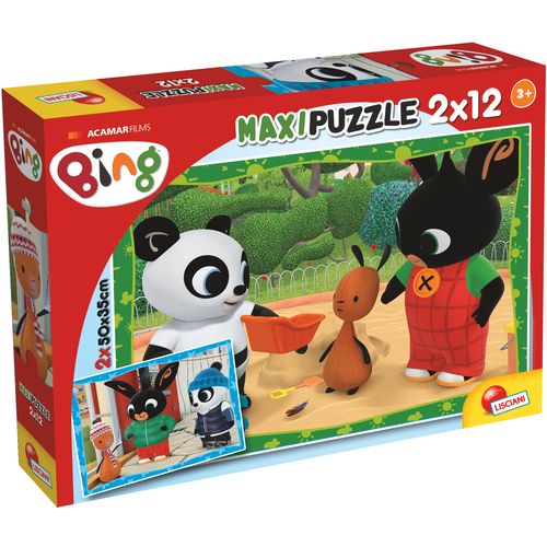 LISCIANI BING maxi puzzle 2x12 kom, Bing i prijatelji 81226 slika 1