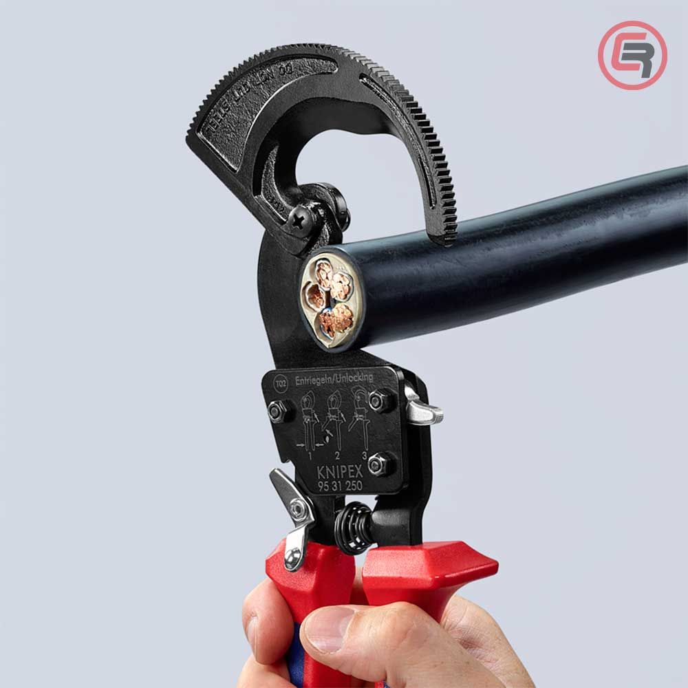 Knipex Škare Makaze 250mm Za Kablove fi 32mm / 240mm2 - 95 31 250 slika 5