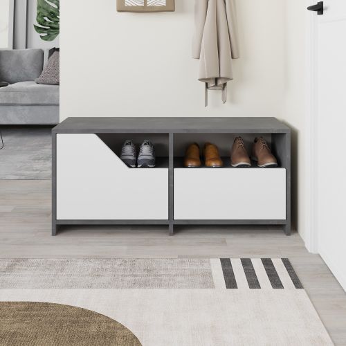 Nexus Shoe Cabinet - Grey, White Grey
White Shoe Cabinet slika 2