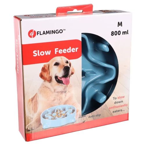 POSUDA ZA HRANO BENO SLOW FEEDER MODRA, M, 800ml slika 2