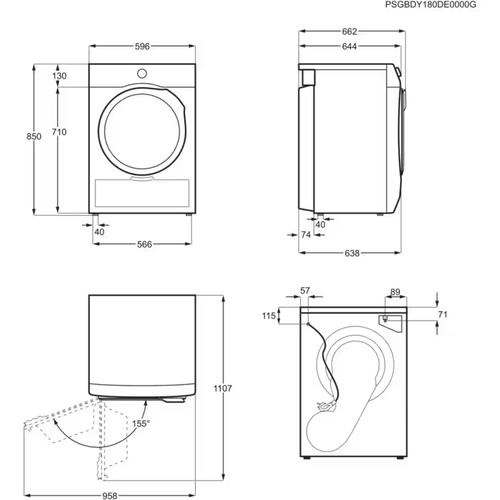 Electrolux 600 GentleCare sušilica rublja s toplinskom pumpom EW6D283YE  slika 4