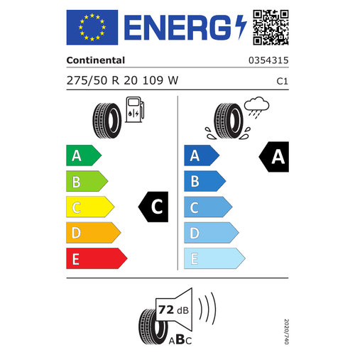 Continental Guma 275/50r20 109w contisportcontact 5 suv mo tl continental ljetne gume slika 2