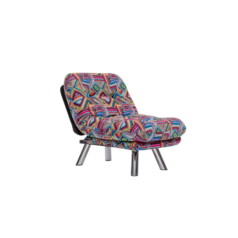 Misa Small Solo - Patchwork Multicolor Sofa na Razvlačenje za Jednu Osobu slika 6