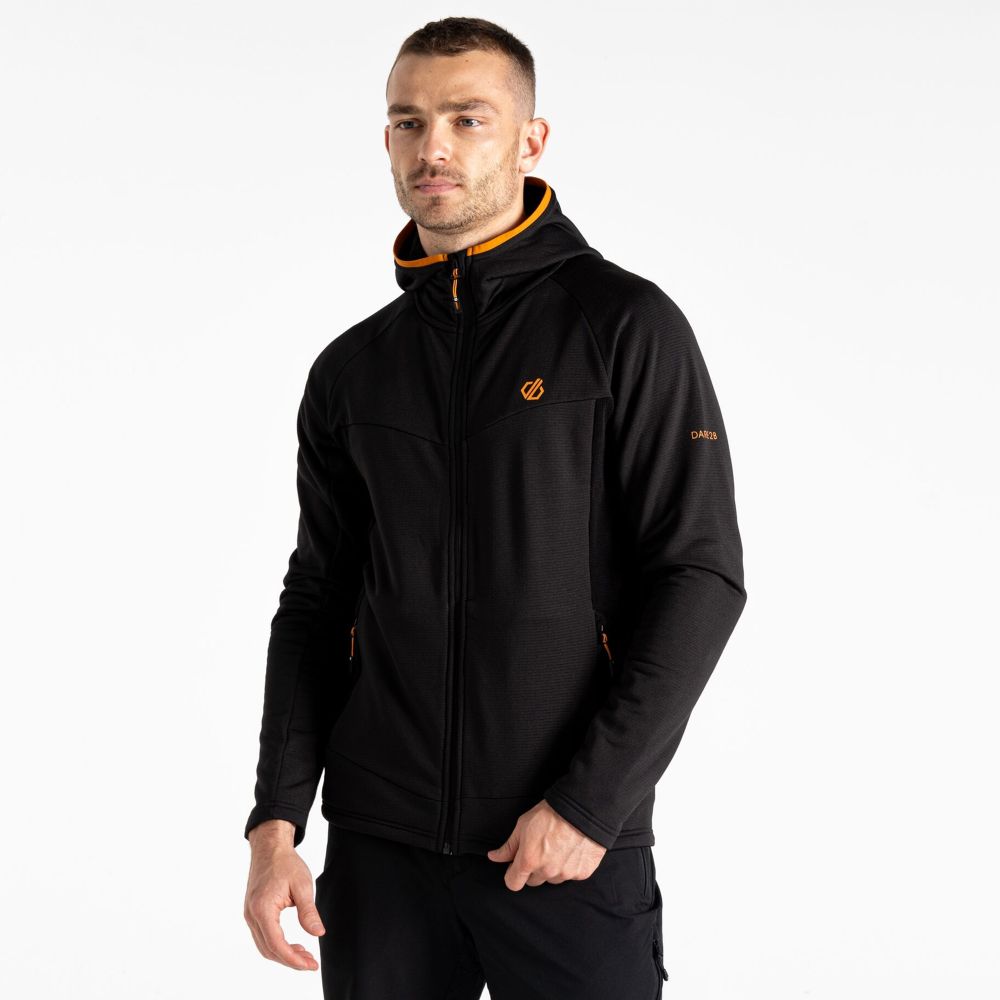 Dare2B Muški duks na kopčanje Assimilate IV Stretch, Black slika 4