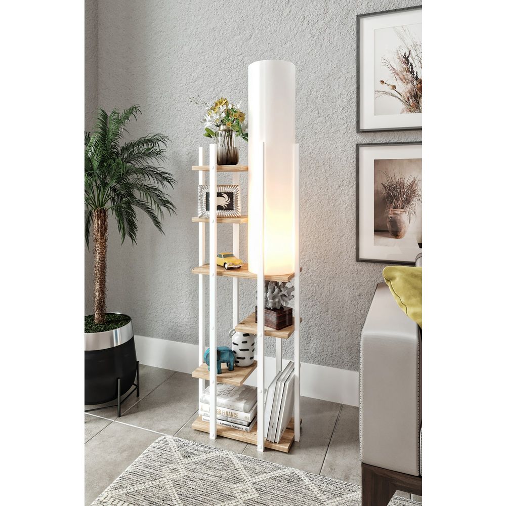 Vogue - ERH Bijela Prirodna Podna Lampa slika 2