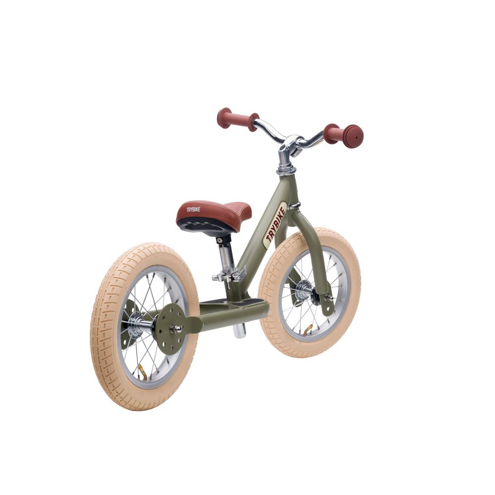 TRYBIKE Balans bicikl 2u1 Steel, Vintage Green Matt slika 5