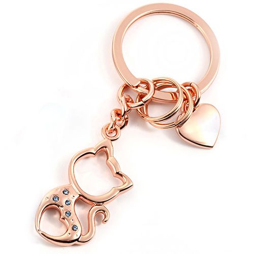 Viter Privezak maca rose gold slika 1