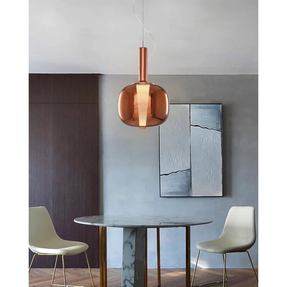 Luster u Rose Gold Boji sa LED Osvjetljenjem slika 1