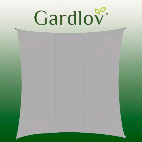 Gardlov četvrtasto jedro 3,6x3,6m sivo slika 2