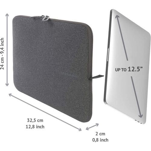 Navlaka za laptop TUCANO Melange Neoprene (BFM1112-BK), za laptop 12" i MacBook 13", crna slika 4