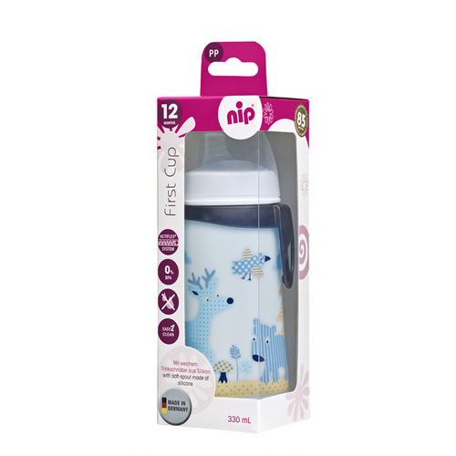 nip® Prva bebina čaša First Cup 330ml 12m+, Boy slika 2