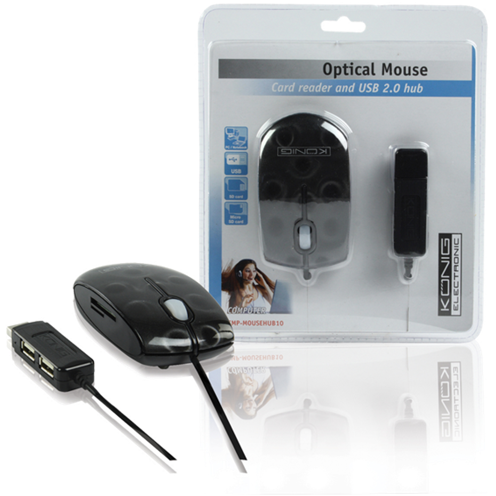 Konig Optički miš CMP-MOUSE HUB10 slika 1