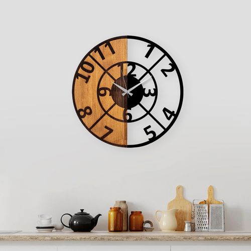 Wallity Ukrasni drveni zidni sat, Wooden Clock - 57 slika 3