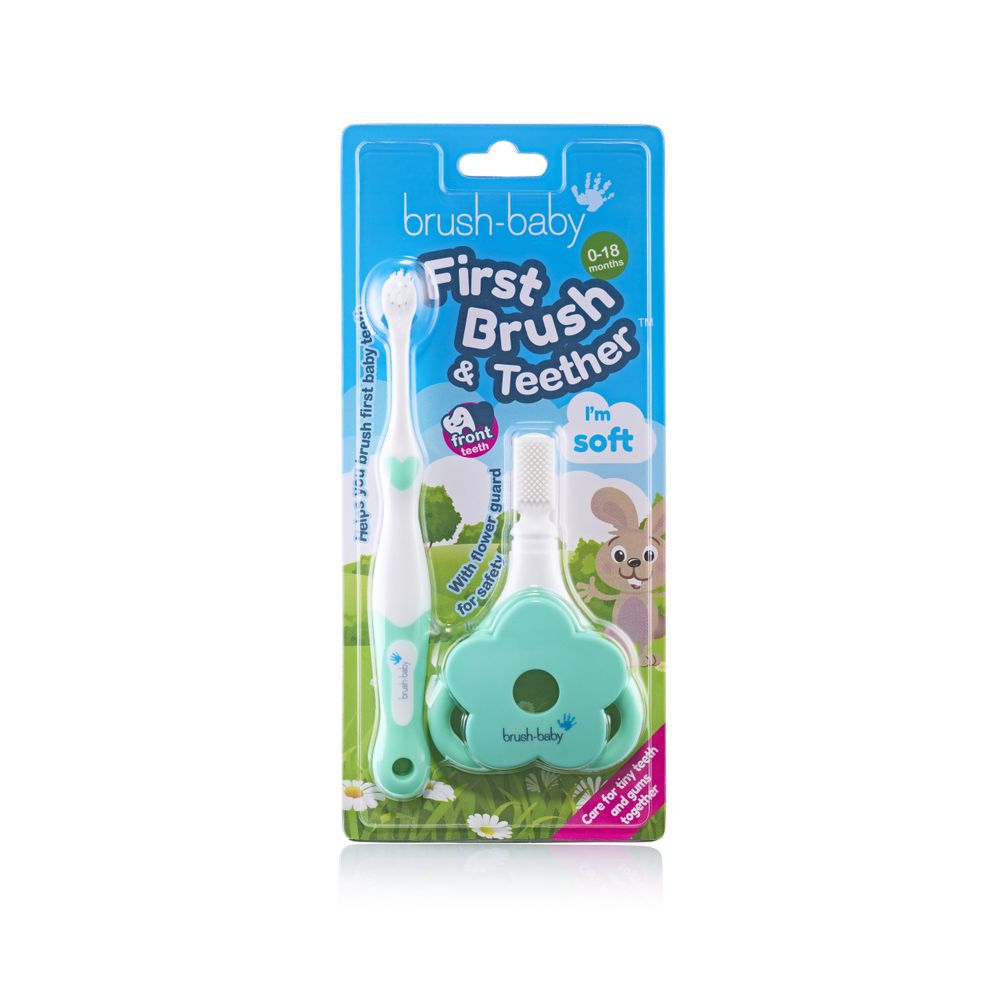 Brush-Baby Set za oralnu njegu beba First Brush & Teether slika 2