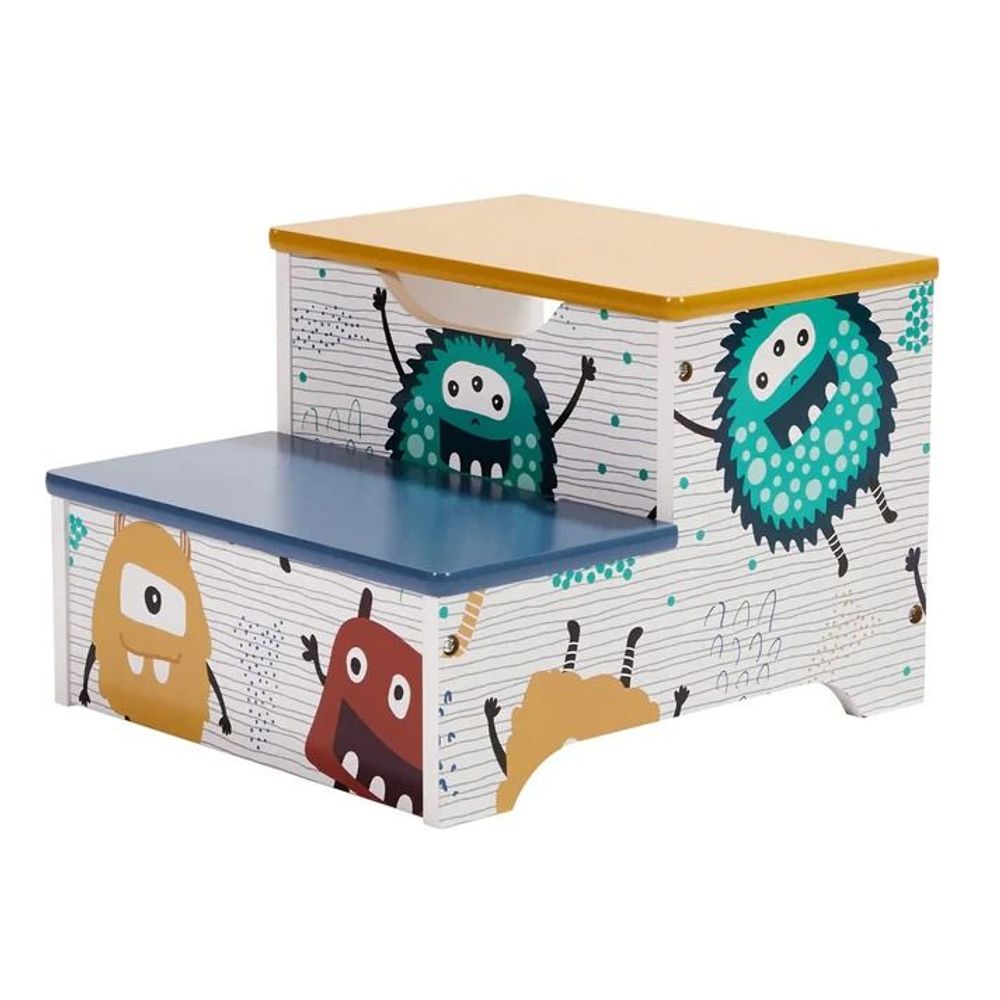 Kinder Home Drvena multifunkcionalna Stepenik stolčica Monster slika 2