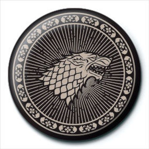 Game of Thrones Stark Sigil button badge slika 1