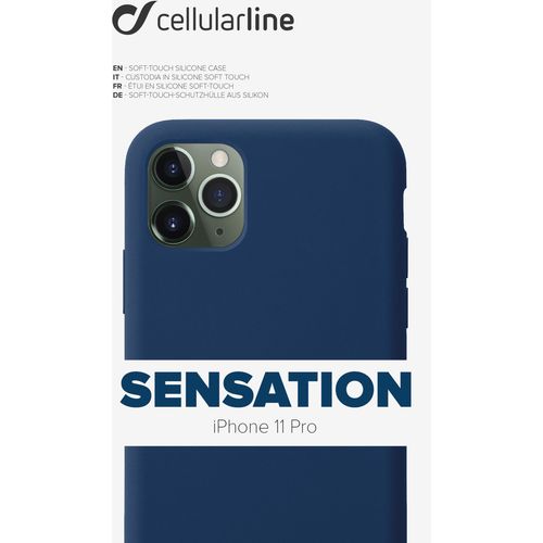 Cellularline Sensation silikonska maskica za iPhone 11 Pro plava slika 4