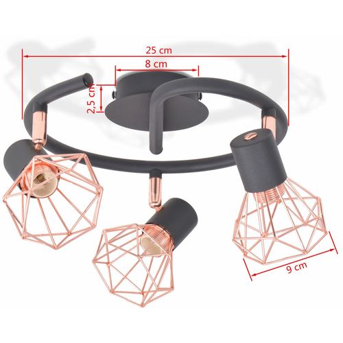 Stropna svjetiljka s 3 LED žarulje sa žarnom niti 12 W slika 17