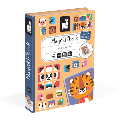 Janod Magnetna Knjiga - Mix & Match slika 1