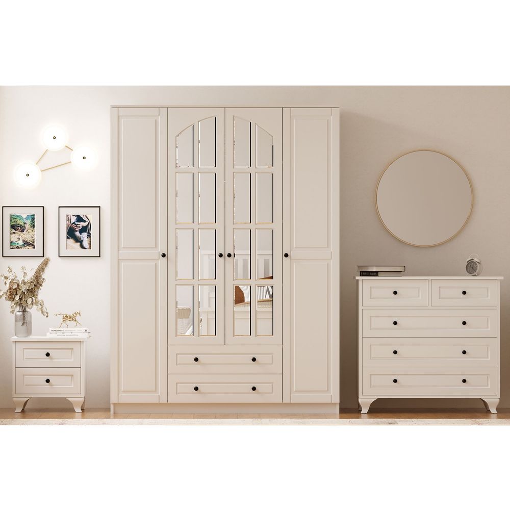Mladenački set namještaja Rb-015, Mat Bijela slika 1