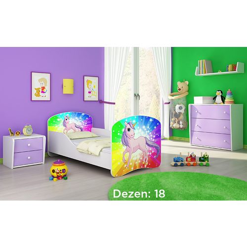 Deciji krevet ACMA I 160x80 + dusek 6 cm18 slika 1