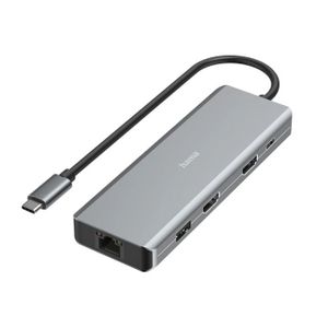 USB-C Hub, 9 portova, 2 x HDMI, USB-A, USB-C, LAN